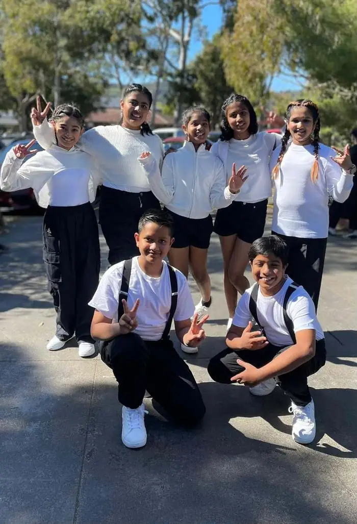 Junior crew before going on stage
