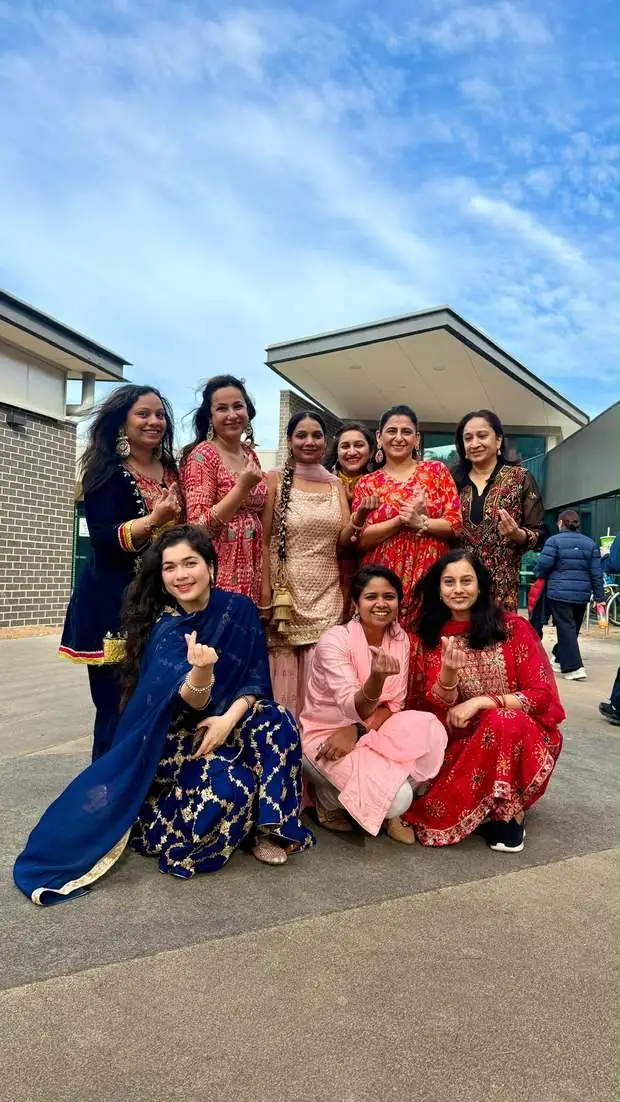 Ladies class before a performance