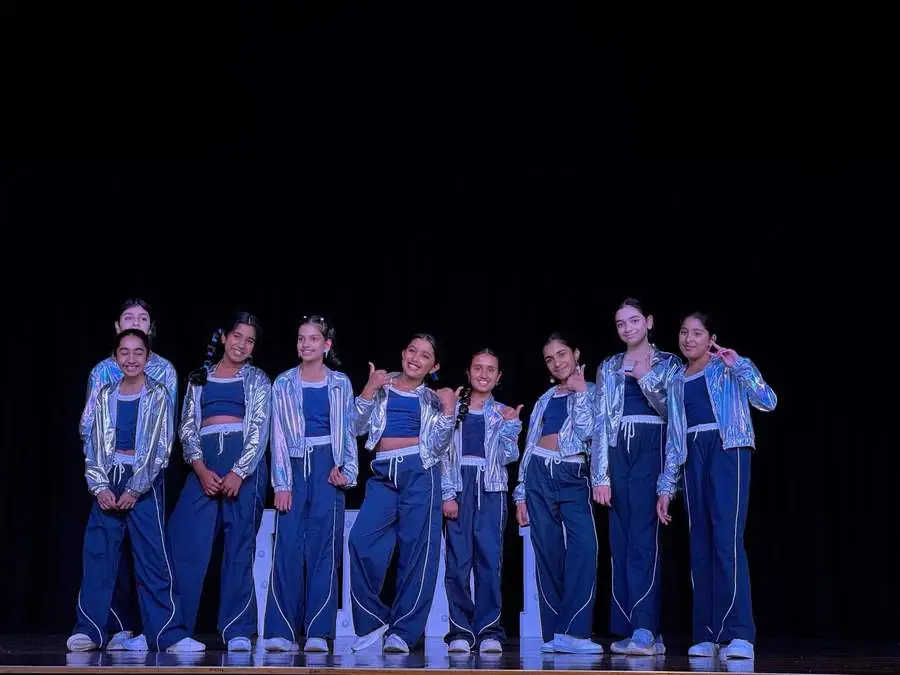 Teens in silver jackets